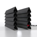 Ламели для забора жалюзи Luxe V RAL 7024 – порошковое покрытие, толщина 0,45 мм в Севастополе | фото 1