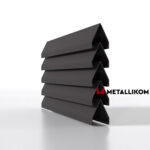 Ламели для забора жалюзи Luxe Л RAL 8019 – покрытие порошковое, толщина 0,45 мм в Севастополе | фото 1