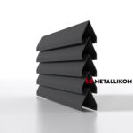 Ламели для забора жалюзи Luxe Л RAL 7024 – покрытие матовое, толщина 0,45 мм в Севастополе | фото 1
