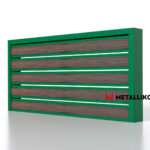 Планкен для забора Printec под дерево 120 mm RAL 6002 – покрытие полиэстер, толщина 0,45 мм в Севастополе | фото 1