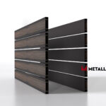Планкен для забора Printec под дерево 120 mm RAL 8019 – покрытие полиэстер, толщина 0,45 мм в Севастополе | фото 1