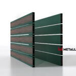 Планкен для забора Printec под дерево 120 mm RAL 6005 – покрытие матовое, толщина 0,45 мм в Севастополе | фото 2