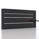 Планкен для забора 190 mm RAL 9005 – покрытие матовое, толщина 0,45 мм в Севастополе | фото 3