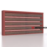 Планкен для забора Printec под дерево 120 mm RAL 3009 – покрытие порошковое, толщина 0,45 мм в Севастополе | фото 4