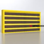 Планкен для забора Printec под дерево 120 mm RAL 1018 – покрытие матовое, толщина 0,45 мм в Севастополе | фото 4