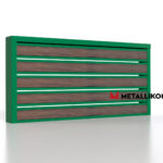 Планкен для забора Printec под дерево 120 mm RAL 6002 – покрытие полиэстер, толщина 0,45 мм в Севастополе | фото 3