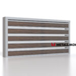 Планкен для забора Printec под дерево 120 mm RAL 7004 – покрытие порошковое, толщина 0,45 мм в Севастополе | фото 3