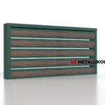 Планкен для забора Printec под дерево 120 mm RAL 6005 – покрытие матовое, толщина 0,45 мм в Севастополе | фото 4
