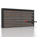 Планкен для забора Printec под дерево 120 mm RAL 9005 – покрытие порошковое, толщина 0,45 мм в Севастополе | фото 4