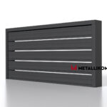 Планкен для забора ранчо 120 mm RAL 7024 – покрытие порошковое, толщина 0,45 мм в Севастополе | фото 4